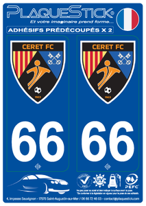 66 -Céret "FC" PlaqueStick