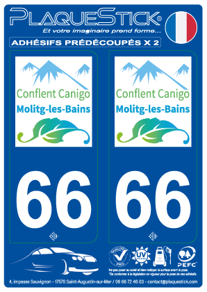 66 -Molitg-les-Bains PlaqueStick