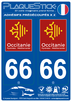 66 -Occitanie PlaqueStick