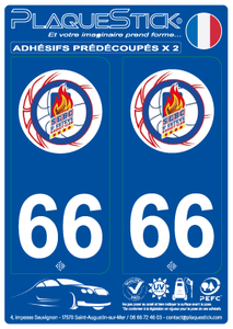 66 -Saint-Estève "Basket Club" PlaqueStick