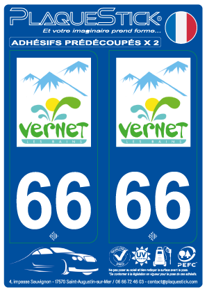 66 -Vernet-les-Bains PlaqueStick