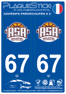 67 -Souffelweyersheim "ASA" Basket PlaqueStick
