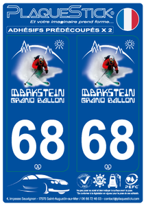 68 -Le Markstein "It's here" PlaqueStick