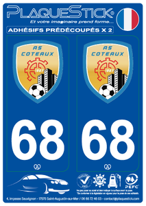 68 -Mulhouse "AS" Coteaux PlaqueStick