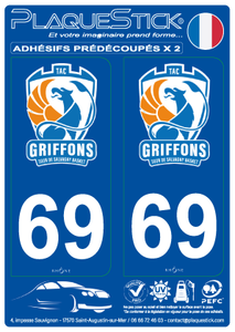 69 -La Tour-de-Salvagny "Griffons" Basket PlaqueStick