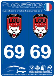 69 -Lyon "LOU" PlaqueStick