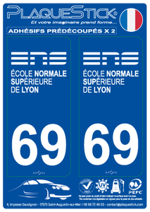 69 -Lyon "École Normale Supérieure" PlaqueStick