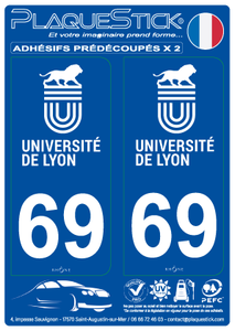 69 -Lyon "Université" PlaqueStick