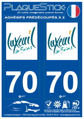 70 -Luxeuil-les-Bains PlaqueStick
