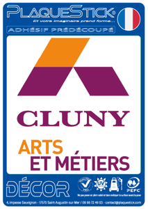 71 -Cluny - Arts-&-Métiers "Décor" PlaqueStick