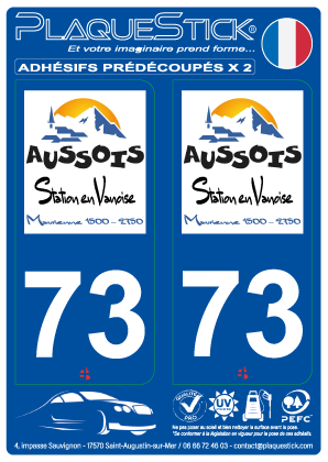 73 -Aussois PlaqueStick