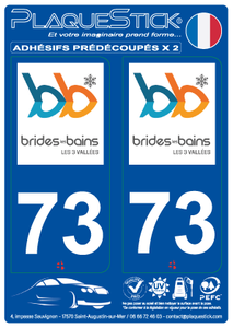73 -Brides-les-Bains PlaqueStick