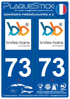 73 -Brides-les-Bains PlaqueStick