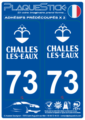 73 -Challes-les-Eaux PlaqueStick