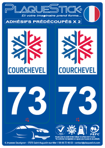 73 -Courchevel PlaqueStick