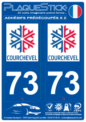 73 -Courchevel PlaqueStick