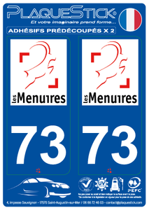 73 -Les Menuires PlaqueStick