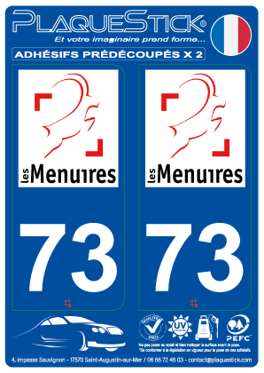 73 -Les Menuires PlaqueStick