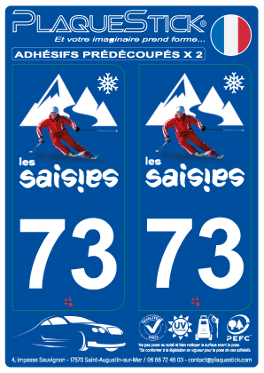73 -Les Saisies PlaqueStick