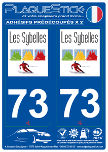73 -Les Sybelles PlaqueStick
