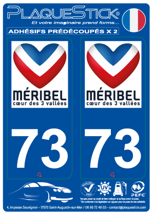 73 -Méribel PlaqueStick