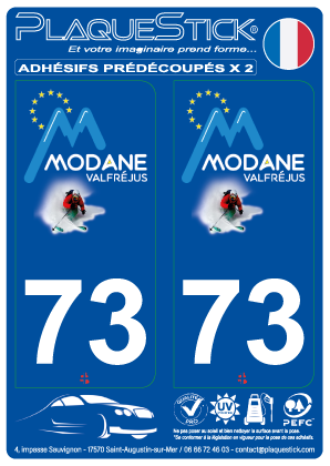 73 -Modane-Valfréjus PlaqueStick