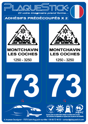73 -Montchavin-Les Coches PlaqueStick