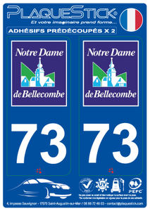 73 -Notre-Dame-de-Bellecombe PlaqueStick