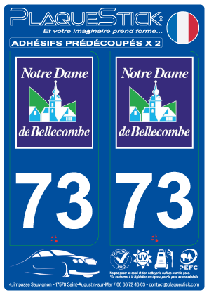 73 -Notre-Dame-de-Bellecombe PlaqueStick