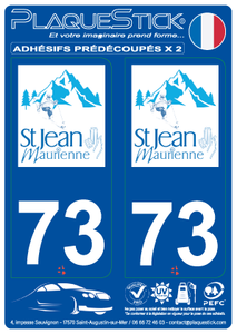 73 -Saint-Jean-de-Maurienne PlaqueStick