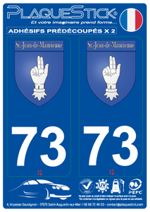 73 -Saint-Jean-de-Maurienne "Blason" PlaqueStick