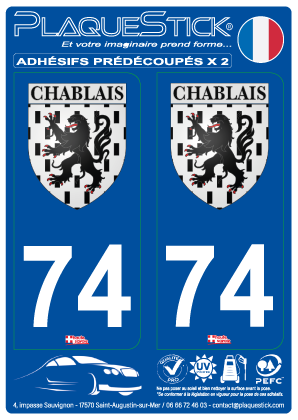 74 -Chablais PlaqueStick