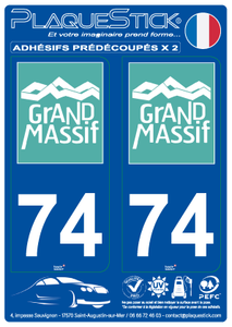 74 -Grand Massif PlaqueStick