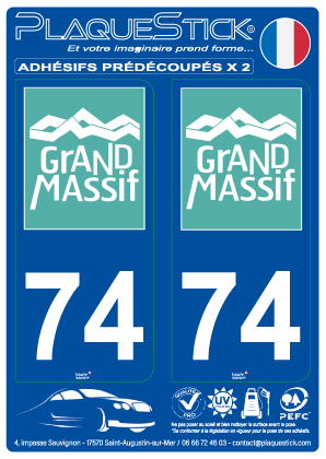74 -Grand Massif PlaqueStick