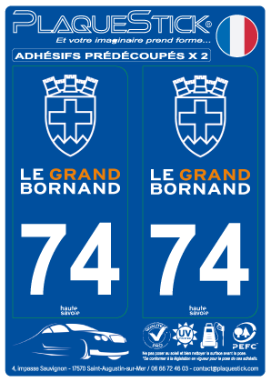 74 -Le Grand Bornand PlaqueStick