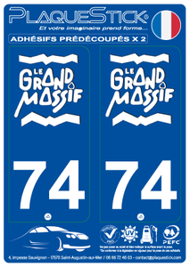 74 -Le Grand Massif PlaqueStick
