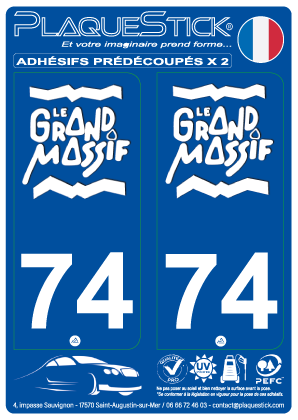 74 -Le Grand Massif PlaqueStick