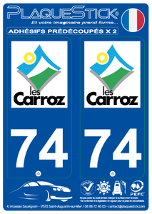 74 -Les Carroz PlaqueStick