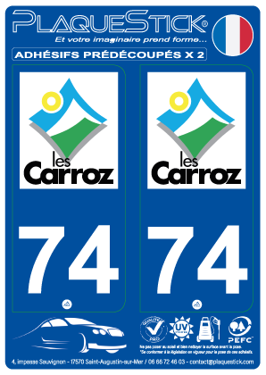 74 -Les Carroz PlaqueStick
