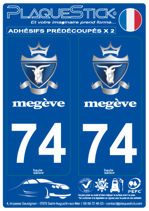 74 -Megève PlaqueStick
