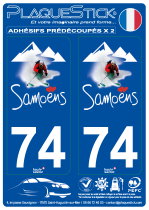 74 -Samoëns PlaqueStick