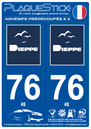 76 -Dieppe PlaqueStick
