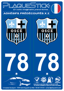 78 -Elancourt "OSC" PlaqueStick
