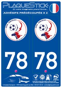 78 -Les Essarts-le-Roi "AGSE" Football PlaqueStick
