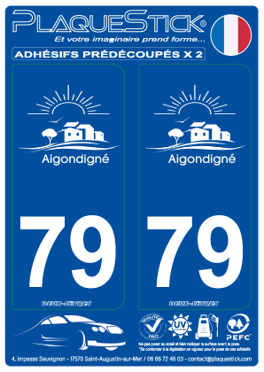 79 -Aigondigné PlaqueStick