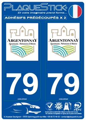 79 -Argentonnay PlaqueStick