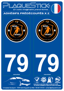 79 -Neuil-les-Aubiers "Basket" PlaqueStick
