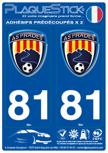 81 -Prades "AS" PlaqueStick