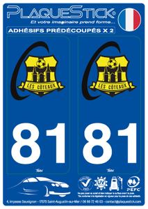 81 -Puygouzon "FC" PlaqueStick