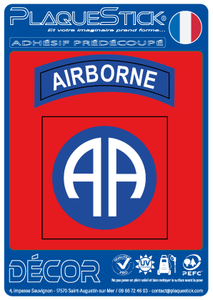82e Airbonne "Vertical" Décor PlaqueStick